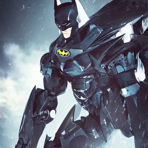 Image similar to batman mecha, mecha suit, Murata Yasushi Nirasawa Style, beautiful aesthetic, photorealistic, volumetric lighting, hyperrealistic, octane render, HDR, Production IG Studios Anime Style