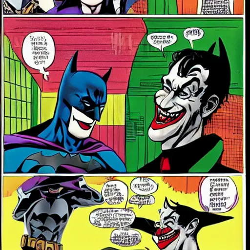 Image similar to batman and joker sharing a nice tin of beans