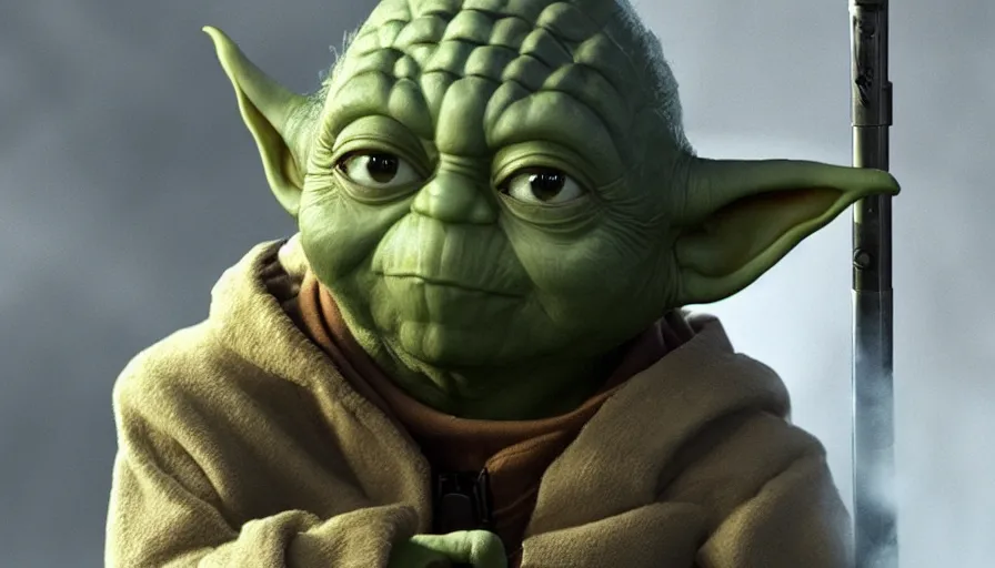 Prompt: Yoda is Vin Diesel, hyperdetailed, artstation, cgsociety, 8k