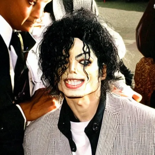 Prompt: photo of michael jackson ressucitation,