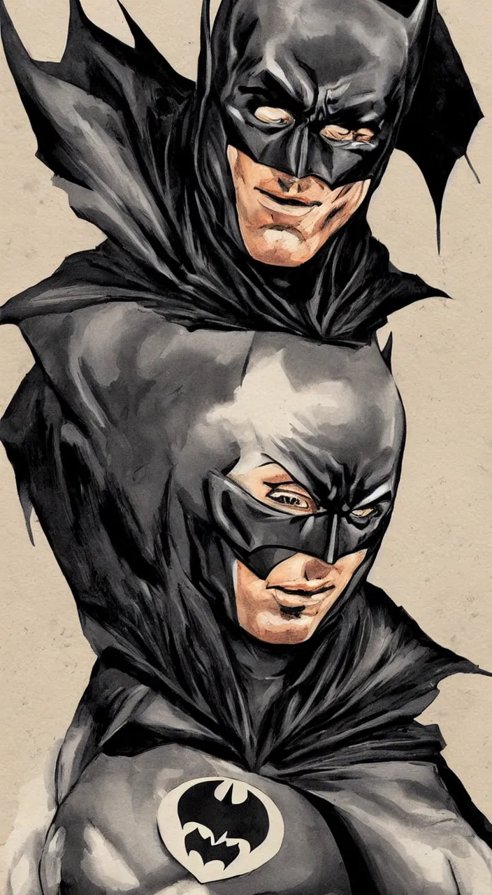 Image similar to a portrait of the batman
