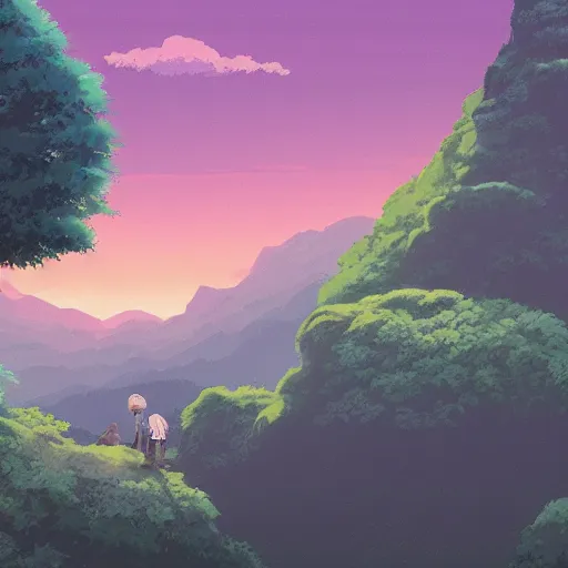 Image similar to landscape of the eternal rest, in the style of studio ghibli, award - winning, 4 k