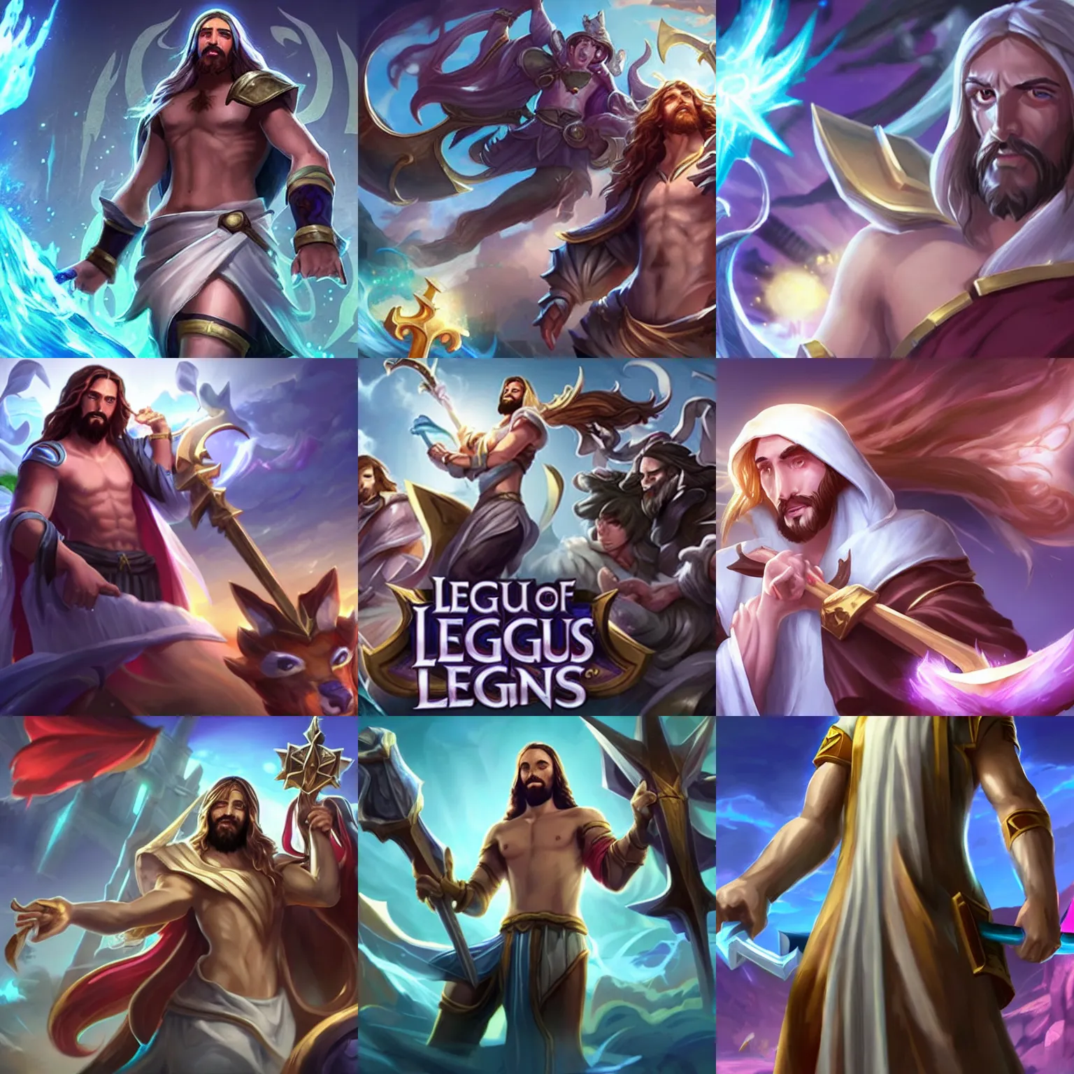 Prompt: jesus in league of legends