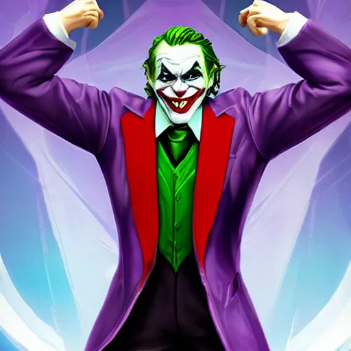 Prompt: the joker as a league of legends character