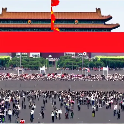 Image similar to reacts to Tiananmen Square, YouTube thumbnail