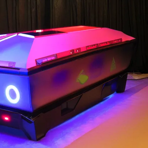 Image similar to Gamer coffin made by Razor, alienware