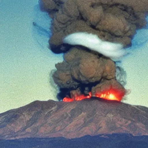 Image similar to nuke bomb in the mountain exploding