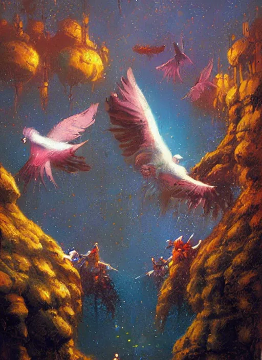 Prompt: free doves by paul lehr