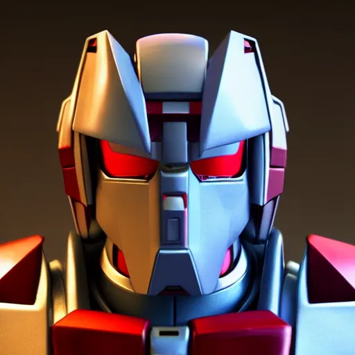 Image similar to hyperrealistic 3 d render of a bust of a gundam created by yuuki morita and ludvig holmen, brilliantly colored, octane render, 3 d animated, unreal engine 5, volumetric lighting, hdr, cinematic atmosphere, smooth surface, 8 k