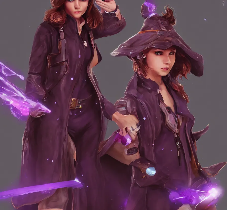 Image similar to solo young mage + brown hair + purple futuristic clothes, instagram, ue 5, ue 6, unreal engine 5, wallpaper, 8 k, ultra detailed, by popular digital artist, artstation