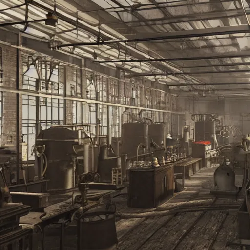 Prompt: factories of the industrial revolution in the great britain, highly detailed, photorealistic shot, bright studio setting, studio lighting, crisp quality and light reflections, unreal engine 5 quality render