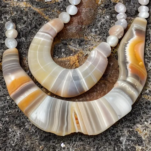 Image similar to banded agates that resemble a tropical beach