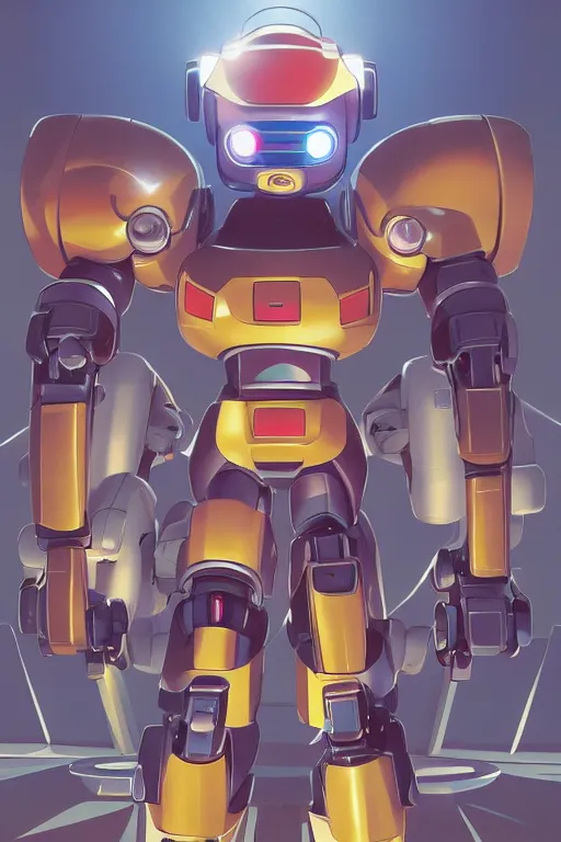 Image similar to metabots medabots medarotto medarot robot minimalist comics, behance hd by jesper ejsing, by rhads, makoto shinkai and lois van baarle, ilya kuvshinov, rossdraws global illumination ray tracing hdr radiating a glowing aura