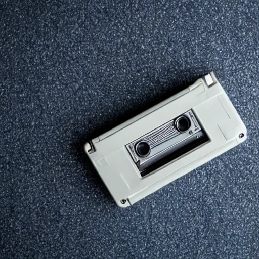 Image similar to a video tape lying on an office desk