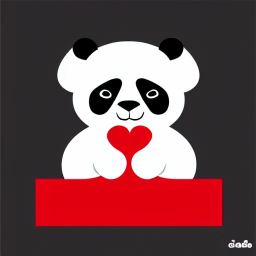 Image similar to vector art of cute panda hugging welsh dragon welsh flag, adobe illustrator