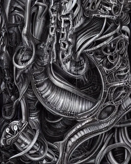 Prompt: balenciaga track by hr giger, biomechanical, 4 k, hyper detailed