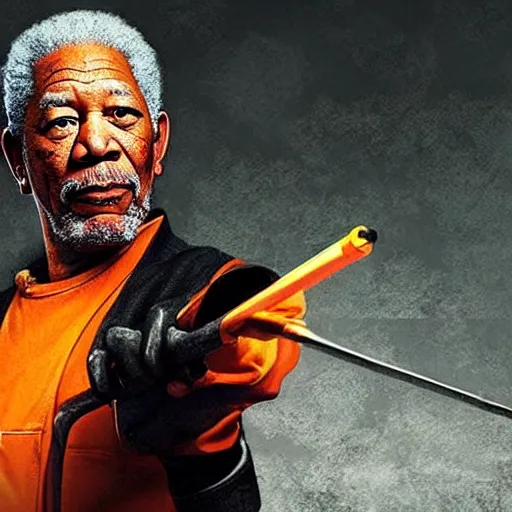 Image similar to morgan freeman as gordon freeman