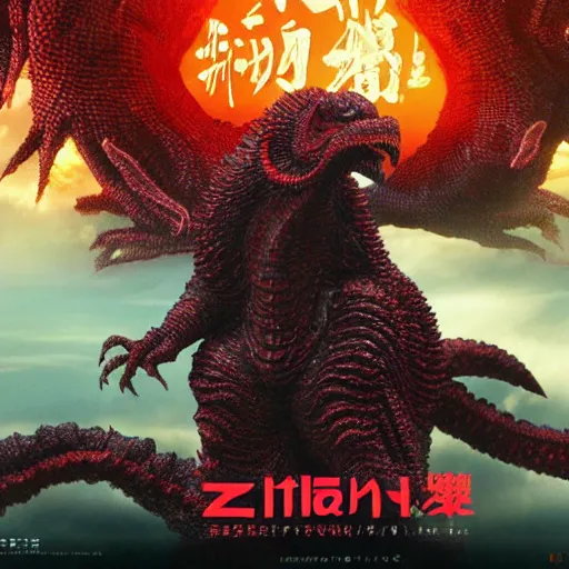 Image similar to shin godzilla by hideaki anno