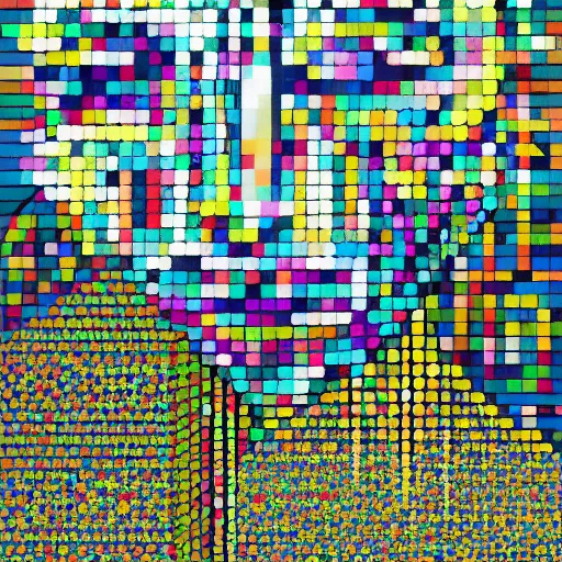 Prompt: portrait of abstract visual artificial intelligence face chromatic suit by Andy warhol and Petros Afshar and wassily kandinsky, highly detailed