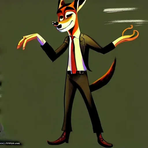 Image similar to concept art of nick wilde as max payne in max payne 3 set in gritty neo - noir zootopia, favela level