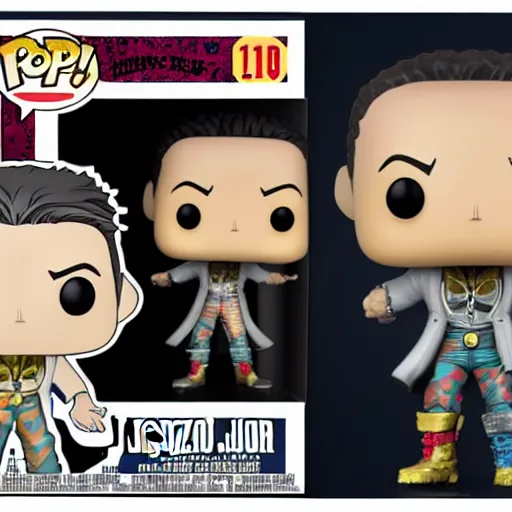 Image similar to jojos bizarre adventure, funko pop