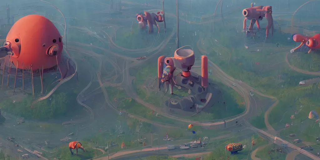 Prompt: the meaning of life by Simon Stalenhag and Goro Fujita, 8k, trending on artstation, hyper detailed, cinematic