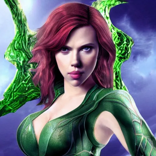 Prompt: Scarlett Johansson as Ivy from Soul Calibur