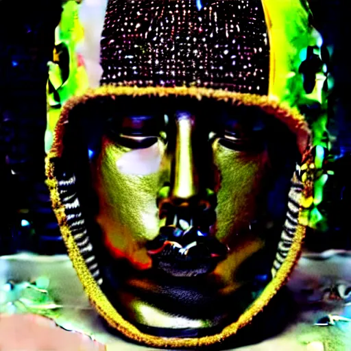 Image similar to yeezy helmet!! fashion designed by ye