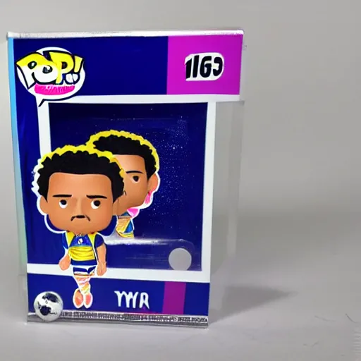 Image similar to neymar funko pop toy, detailed