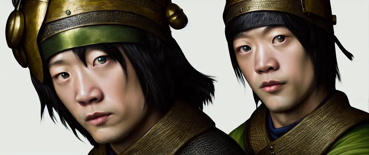 Prompt: hyperrealist highly detailed english medieval portrait of Toph Bei Fong, concept art pascal blanche dramatic studio lighting 8k wide angle shallow depth of field