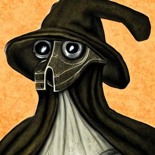 Prompt: Plague doctor, close-up