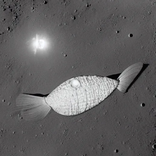 Image similar to flounder on the moon