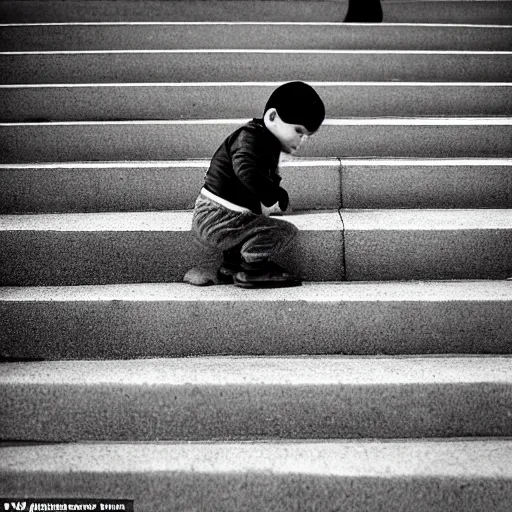 Image similar to he scrambled up the steps as he gave them a glance toward the sky