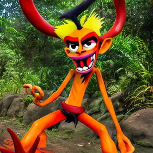 Image similar to aku - aku from crash bandicoot saga, jungle safari photography