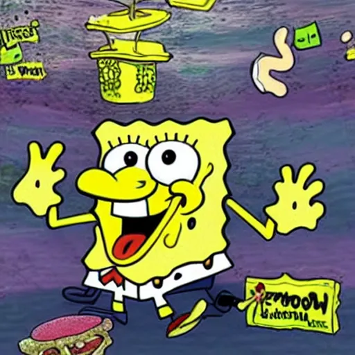 Image similar to spongebob kratom overdose