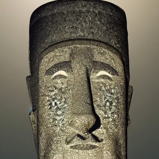 Image similar to charles hoskinson easter island head