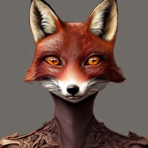 Image similar to a humanoid fox with a face inspired by mr. bean, intricate, elegant, highly detailed, digital painting, artstation, glamor pose, concept art, smooth, sharp focus, illustration, art by artgerm and greg rutkowski, artey freytag