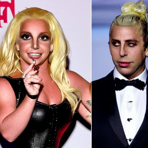 Image similar to britney vs lady gaga