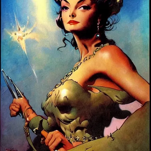 Image similar to princess by Frank Frazetta,fantasy artwork,bold,beautiful,striking,high quality!!!!!,masterpiece!!!!