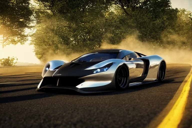 Image similar to photo wallpaper sport car gran turismo 7 forza horizon need for speed fast and furious 5 unreal engine supercar hypercar game concept car octane render, 4 khd 2 0 2 2 3 d cgi rtx style chrome reflexion global illumination ray tracing hdr arstation pixar and disney unreal