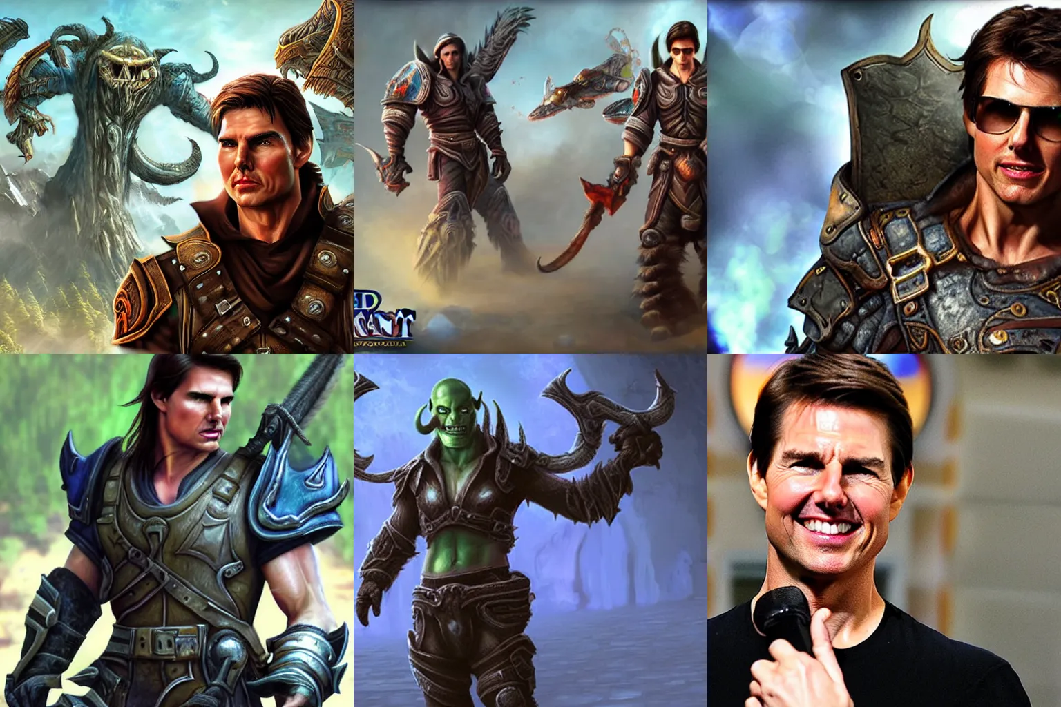 Image similar to Tom Cruise in World of Warcraft