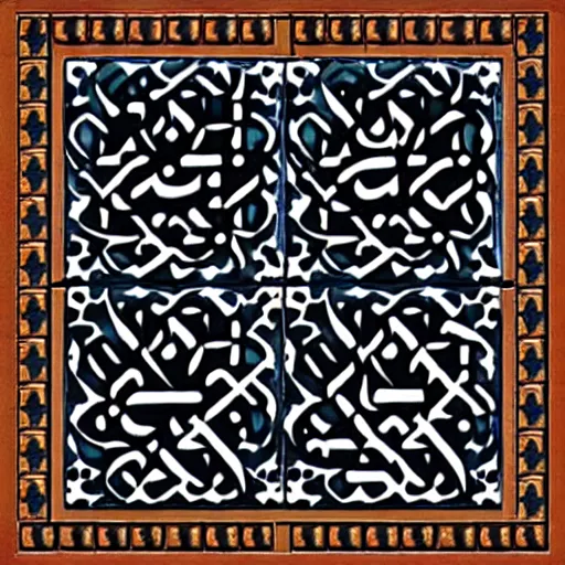 Prompt: arabic tiles