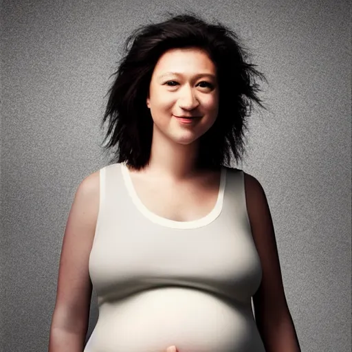 Image similar to Pregnant Mark Zuckerberg, canon, studio lighting