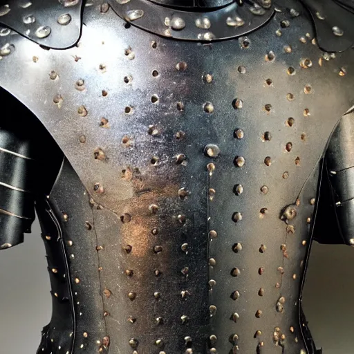 Prompt: black metallic duit of armour
