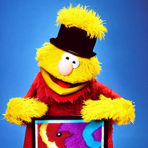 Image similar to still of Rorschach as a Muppet on sesame Street, Muppet, Jim Henson