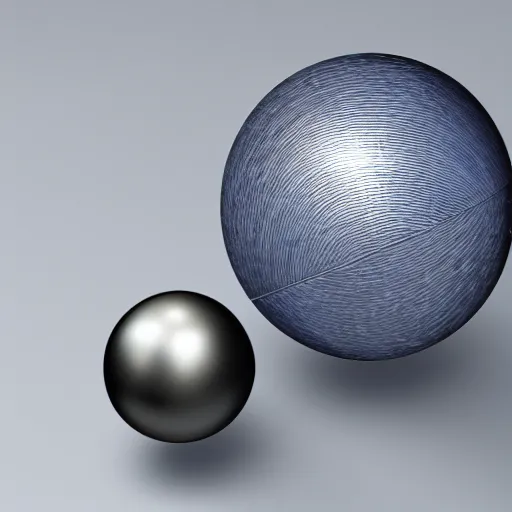 Image similar to sphere made of aluminium, hubble image in background, raytracing