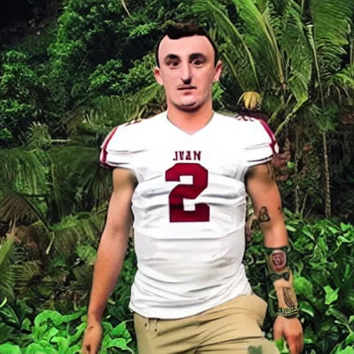 Image similar to “ johnny manziel as gillian on gillian ’ s island ”