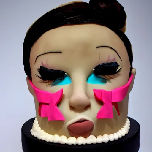 Prompt: cake face