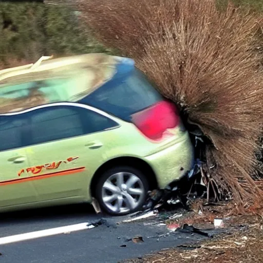 Image similar to fuzzy car crash, ultra hd