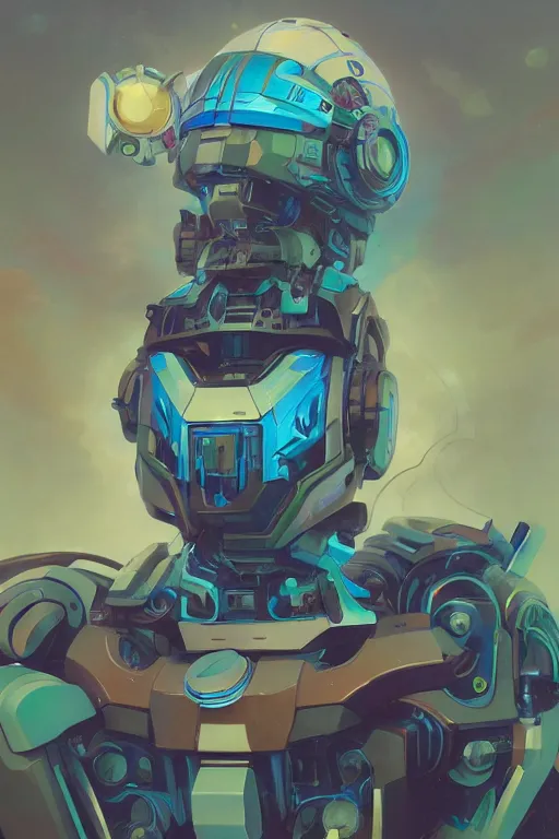 Prompt: a portrait of Autobot Whirl, seapunk Mecha , vaporwave , digital art, artstation, by WLOP, Ilya repin, alphonse mucha., Very highly detailed 8K, octane, Digital painting, the golden ratio,